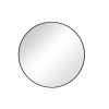 Black Round Small Decorative Wall Mirror for Bathroom or Living Room