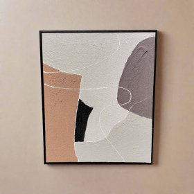 Guided Flow – Hand-Painted Oil on Canvas (20x24in) Gallery Wrapped with Frame