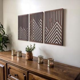 Modern Wood Wall Art Set