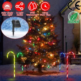 Solar Christmas Candy Cane Light IP55 Waterproof Stake Light Solar Christmas Candy Cane Light IP55 Waterproof Stake Light