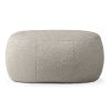 Jaxx Ellis Shearling Ottoman – Oval Smoke