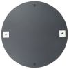 Wall Mirror Set of 2 Transparent Glass 27.6 in diameter