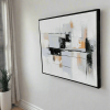 Urban Echoes – Hand-Painted Oil on Canvas (24x20in) Gallery Wrapped with Frame