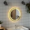 LED Bathroom Mirror Glass 19.7 in diameter Modern Round Vanity