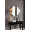 Black Round Small Decorative Wall Mirror for Bathroom or Living Room