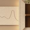 Adjustable 3-Color LED Sandstone Wall Decor with Simulated Plants - 3D Art Sculpture, Glass Vase & Remote Control Light for Living Room, Bedroom