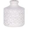 White Ceramic Table Lamp, 15"