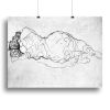 Liegende back figure by Klimt Canvas Print or Poster
