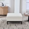 Upholstered Storage Ottoman with Reversible Tray Top